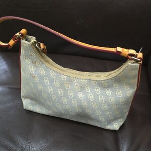Dooney & Bourke Tan and Brown Shoulder Bag